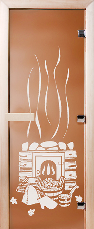 Массив Межкомнатная дверь Термостекло 8мм с рисунком, арт. 17597 - фото №1